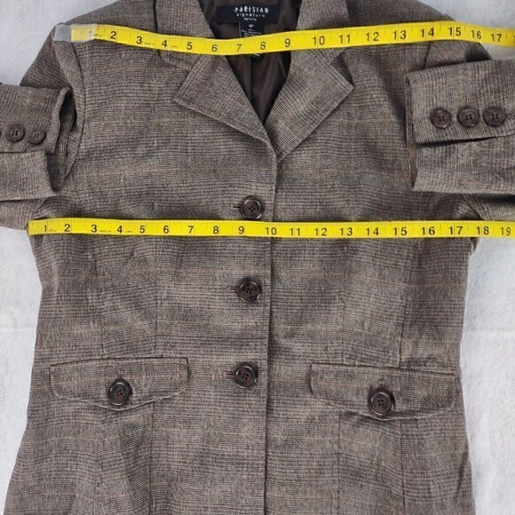 Parisian Signature Women's 2 Pc Brown Pantsuit. Jacket Size 6P. Pants Size 6 - Picture 8 of 16